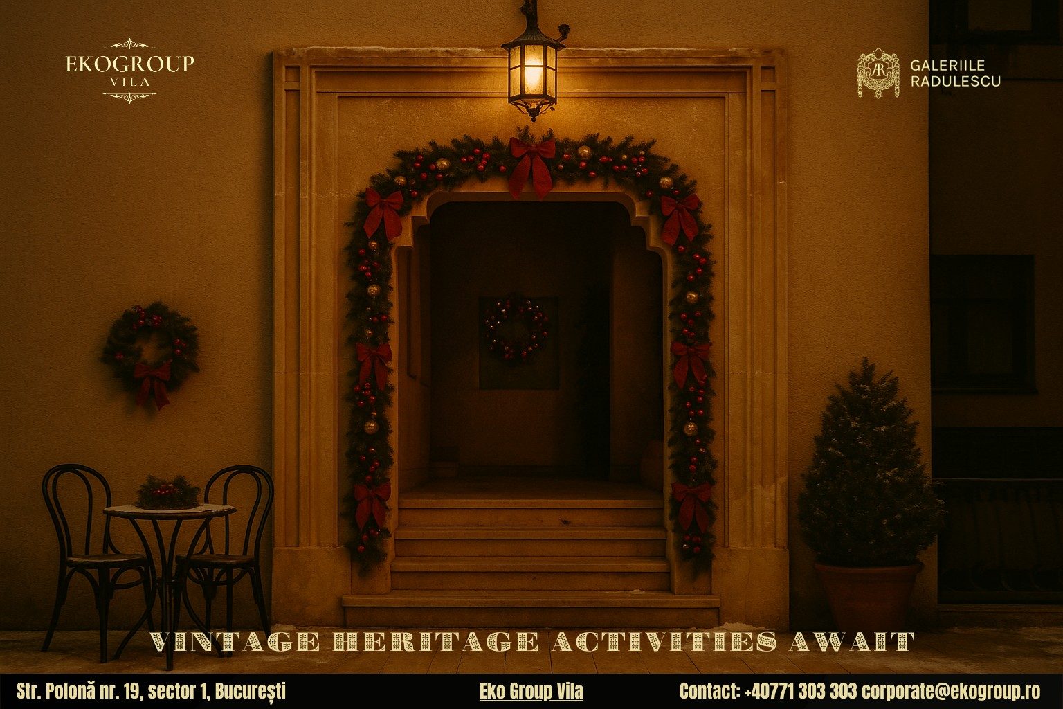 Activități de Crăciun cu farmec interbelic: o experiență autentică la Eko Group Vila