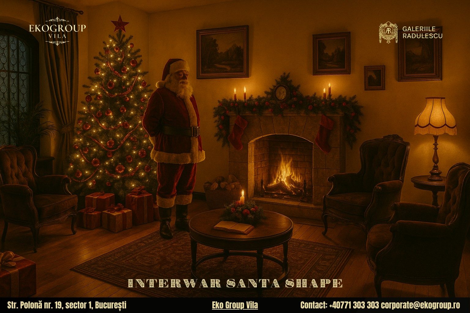 Legenda lui Moș Crăciun în atmosfera feerică a Eko Group Vila: o privire spre Crăciunul anilor ’30